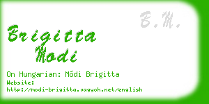 brigitta modi business card